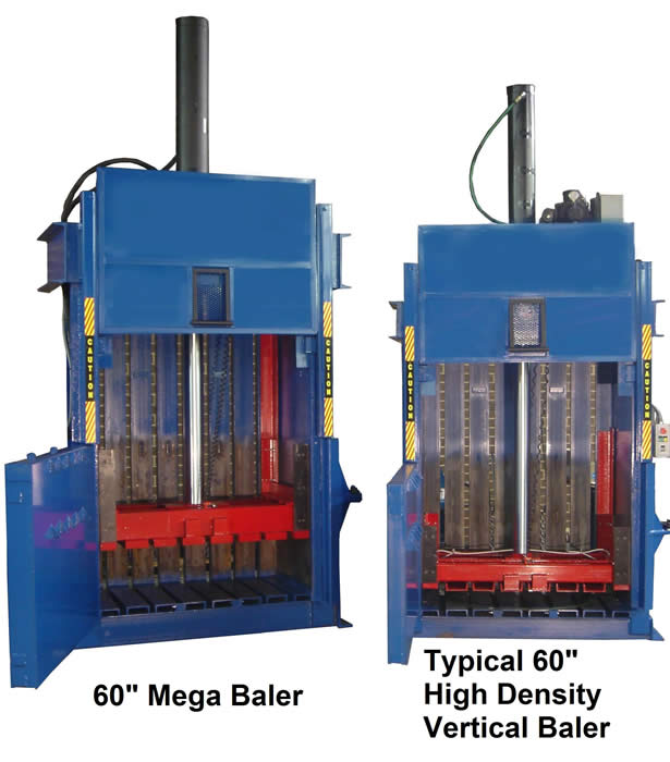 60" Mega Baler Door Open