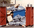 Overflowing Dumpster