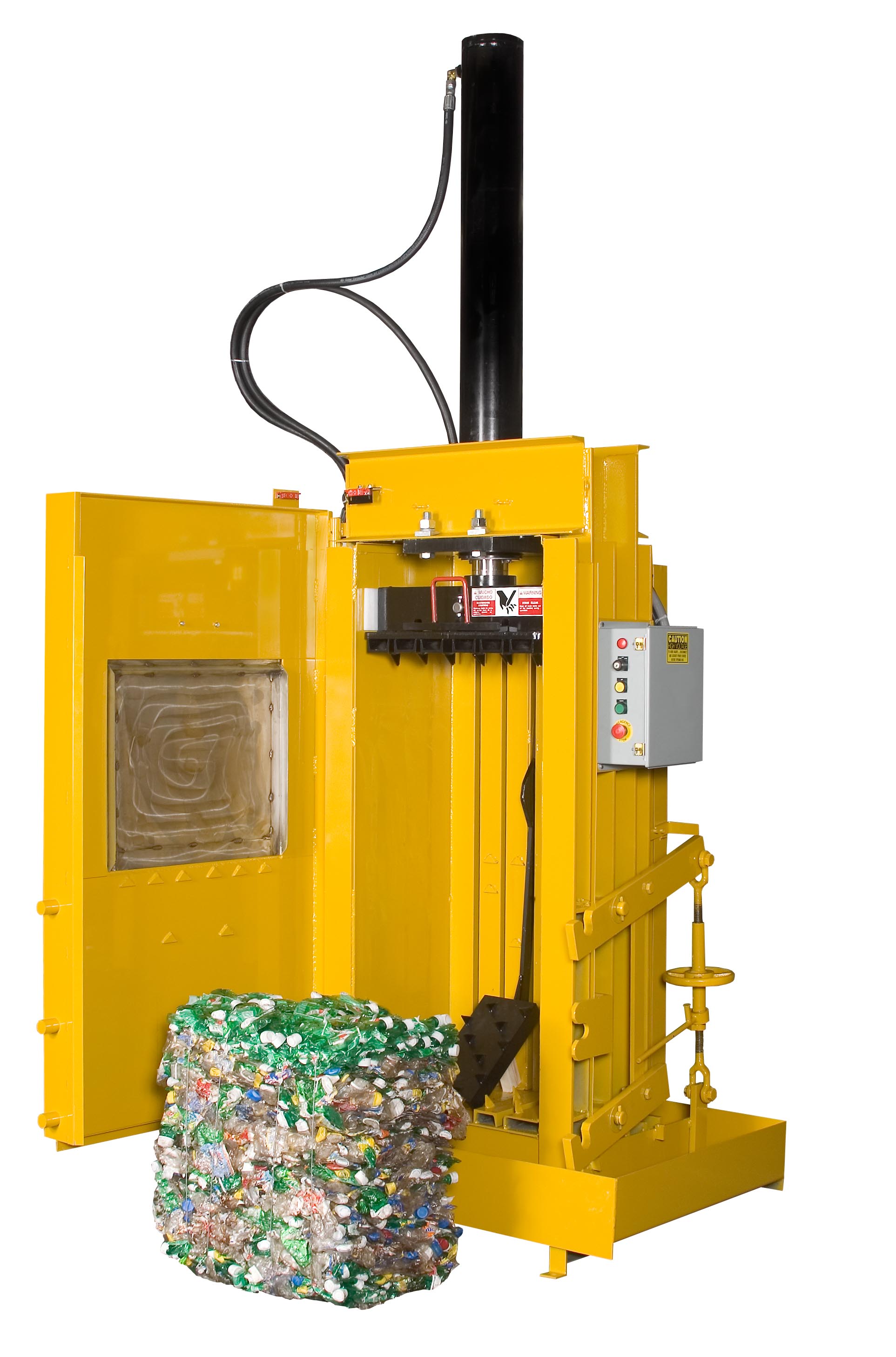 Bottle and Can Baler with Liquid Extractor