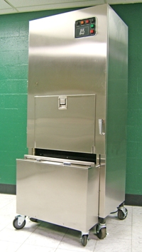 Commercial Trash Compactor with a Built-in Cart