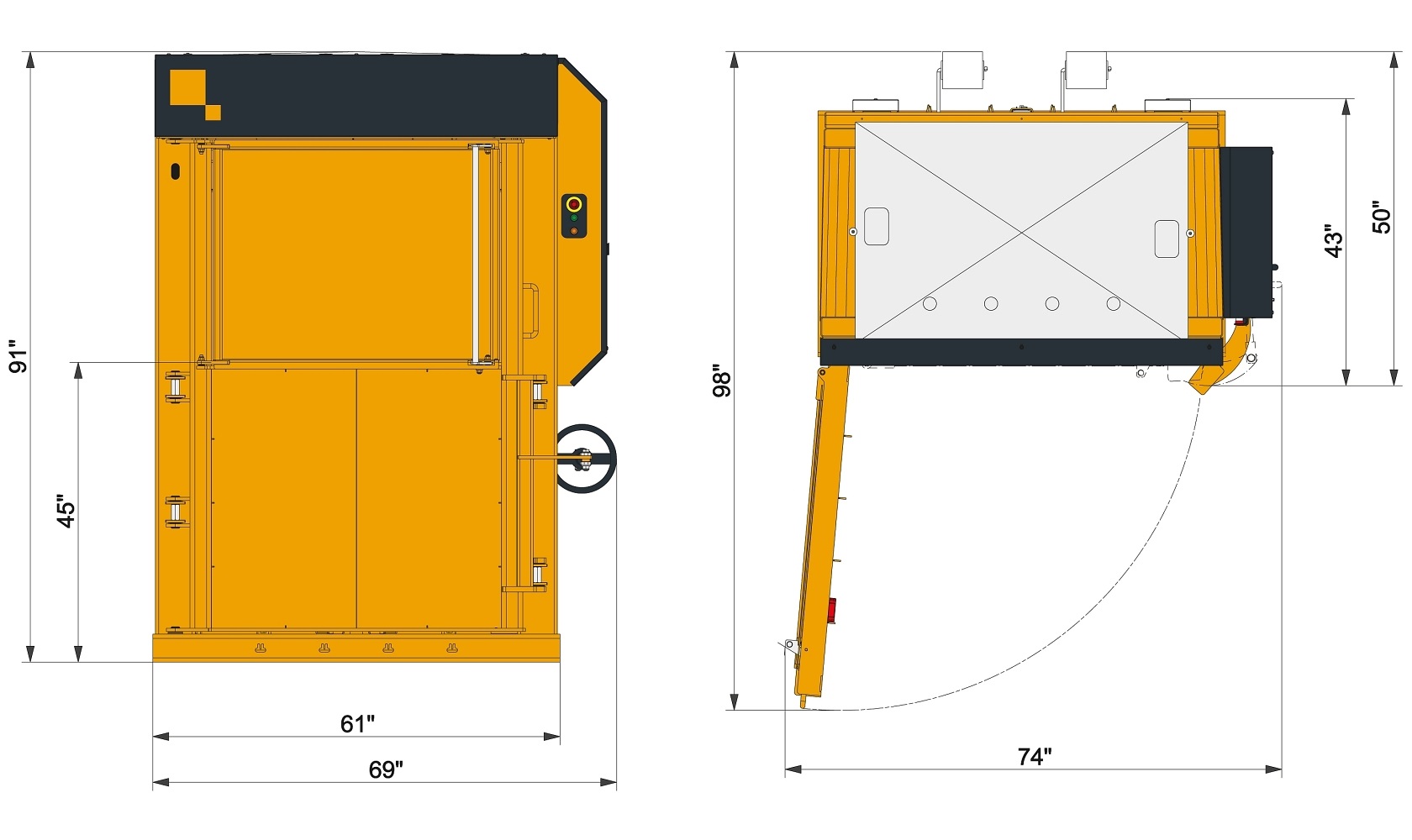 Extra Low Profile Multi-Purpose Baler