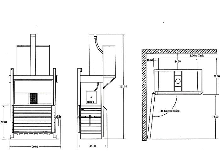 Mega Baler Diagram - Vertical 60 Inch