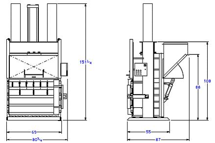 Super High Volume Baler with Rear Chute - Diagram